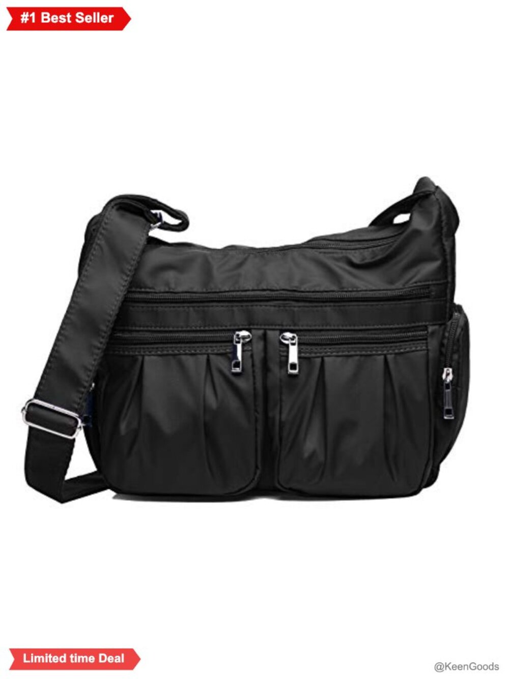 Waterproof Nylon Crossbody Bag Lightweight Travel Purse RFID Shoulder Handbag